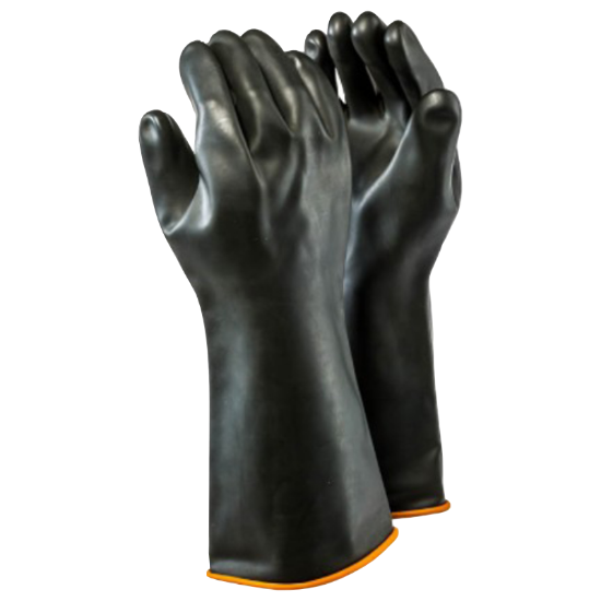 Picture of Smooth Palm Rubber Gloves 40cm